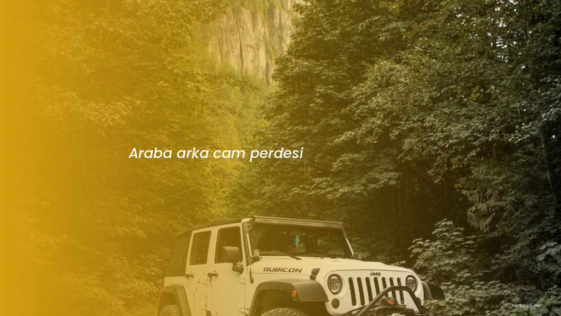 Araba arka cam perdesi
