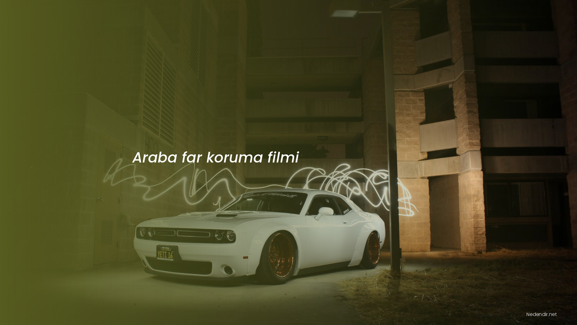 Araba far koruma filmi