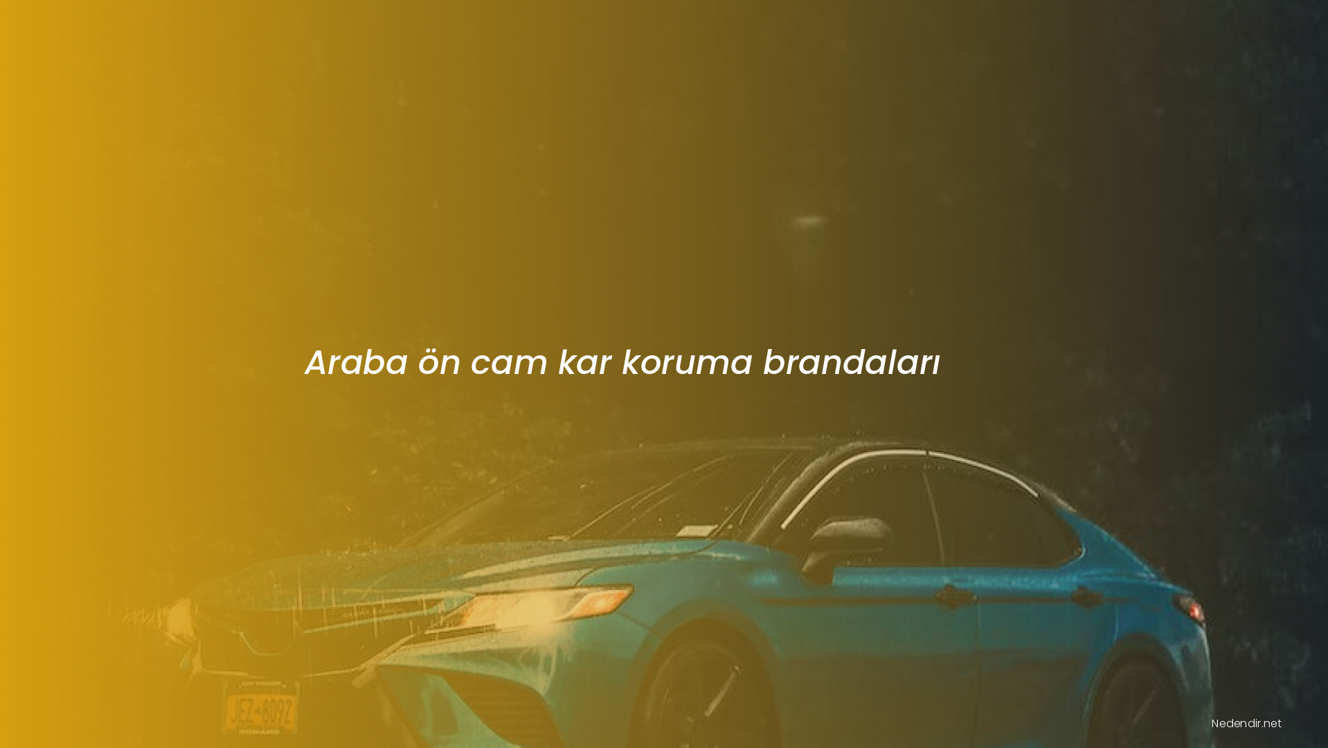 Araba ön cam kar koruma brandaları