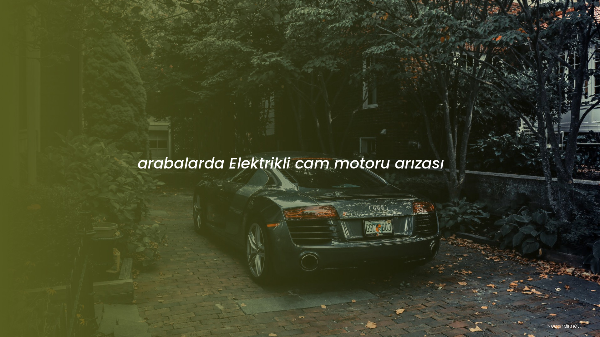 arabalarda Elektrikli cam motoru arızası