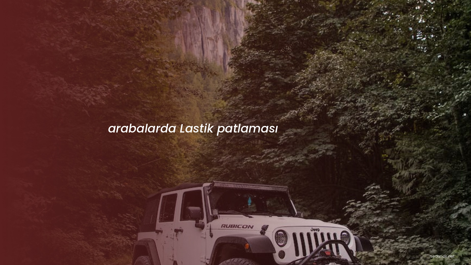 arabalarda Lastik patlaması