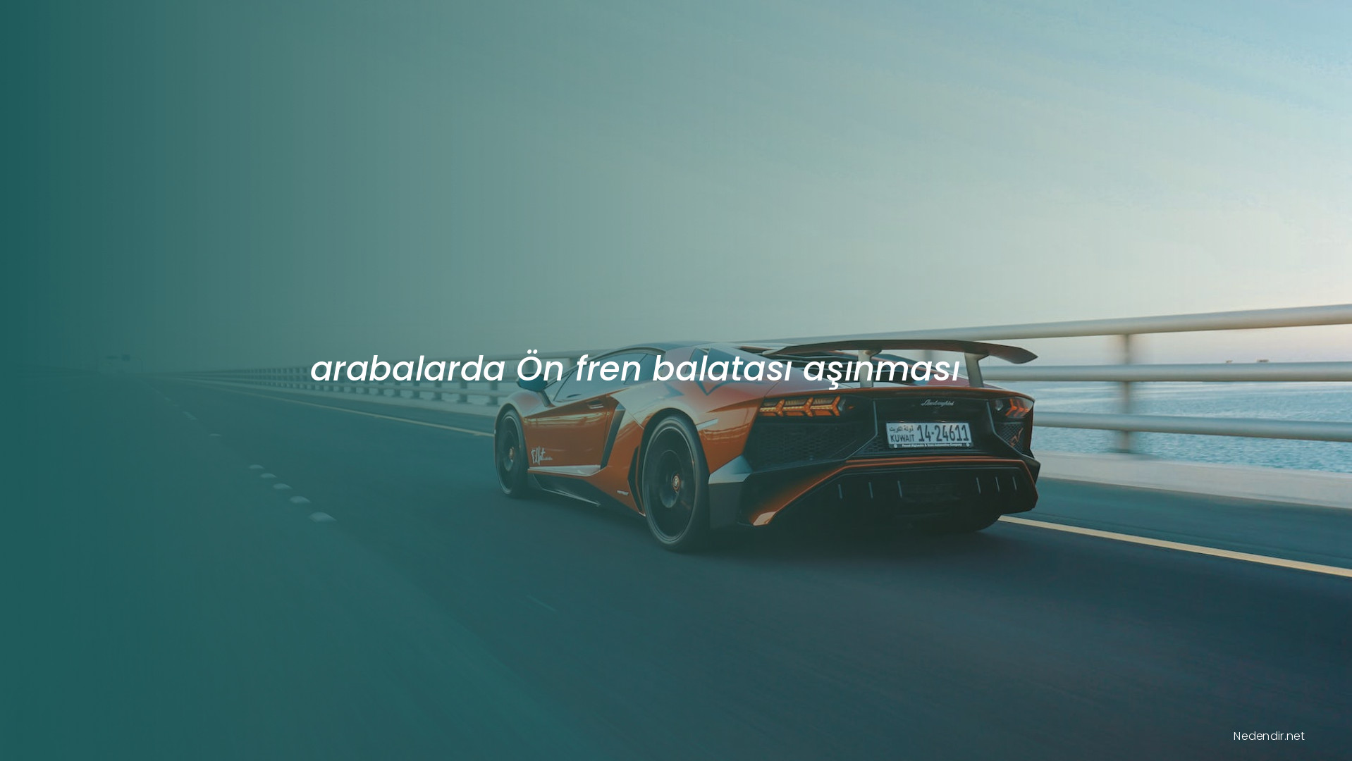 arabalarda Ön fren balatası aşınması