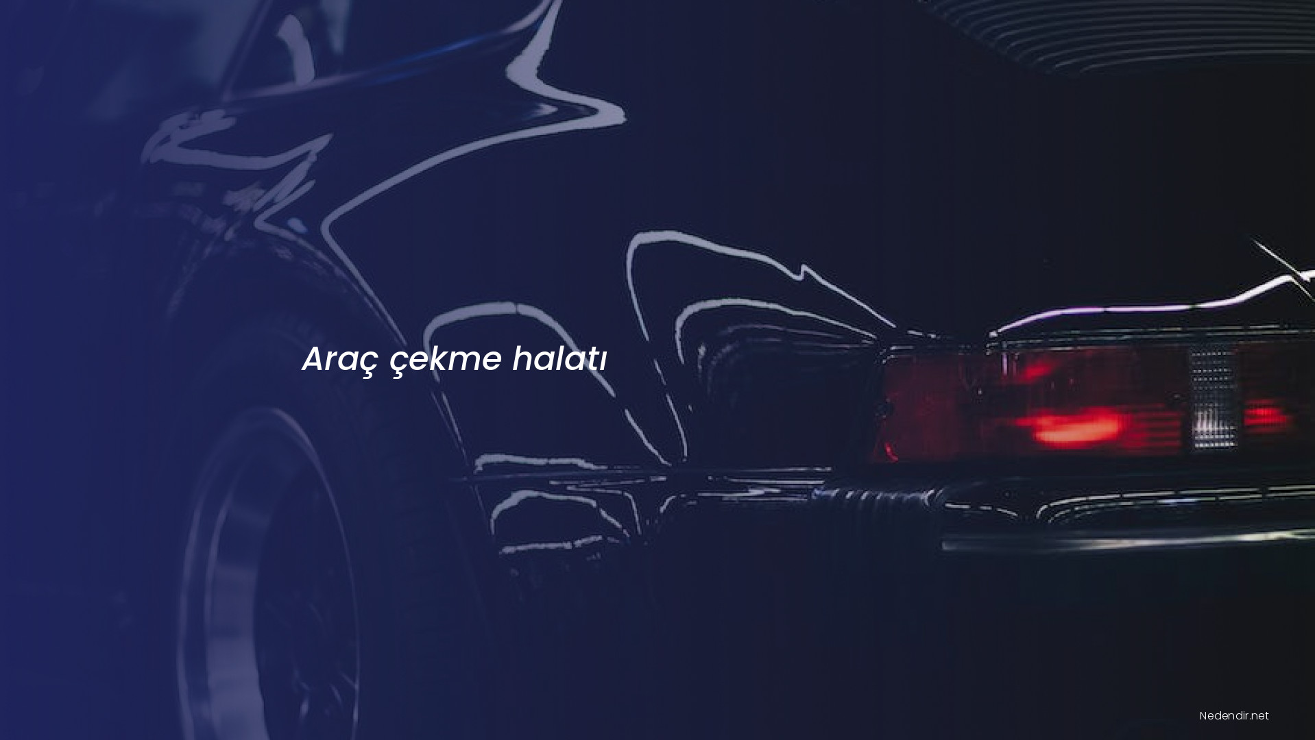 Araç çekme halatı