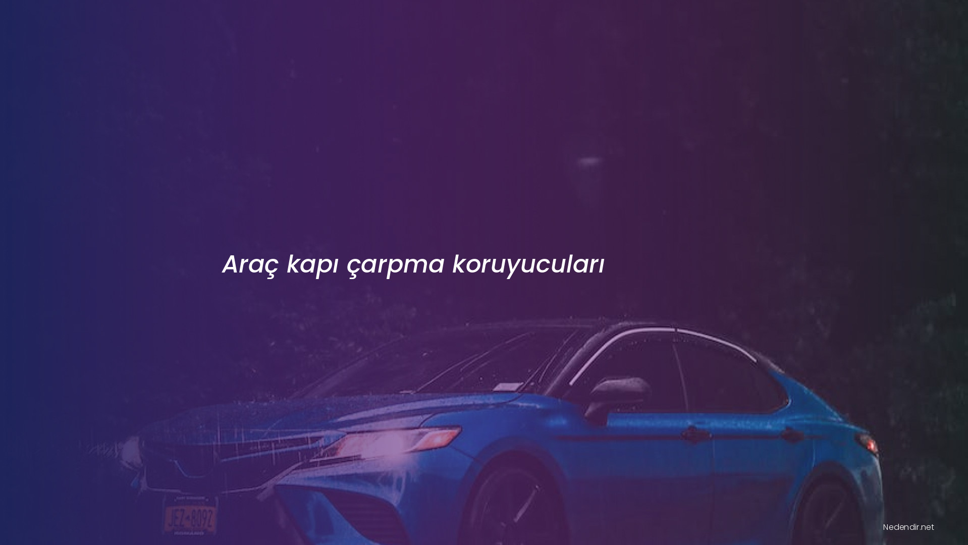 Araç kapı çarpma koruyucuları