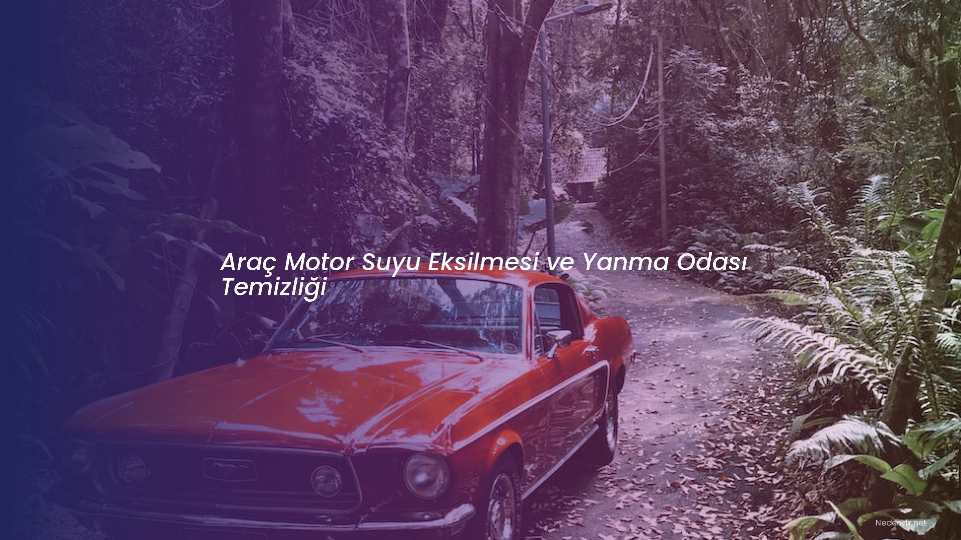 Araç Motor Suyu Eksilmesi ve Yanma Odası Temizliği