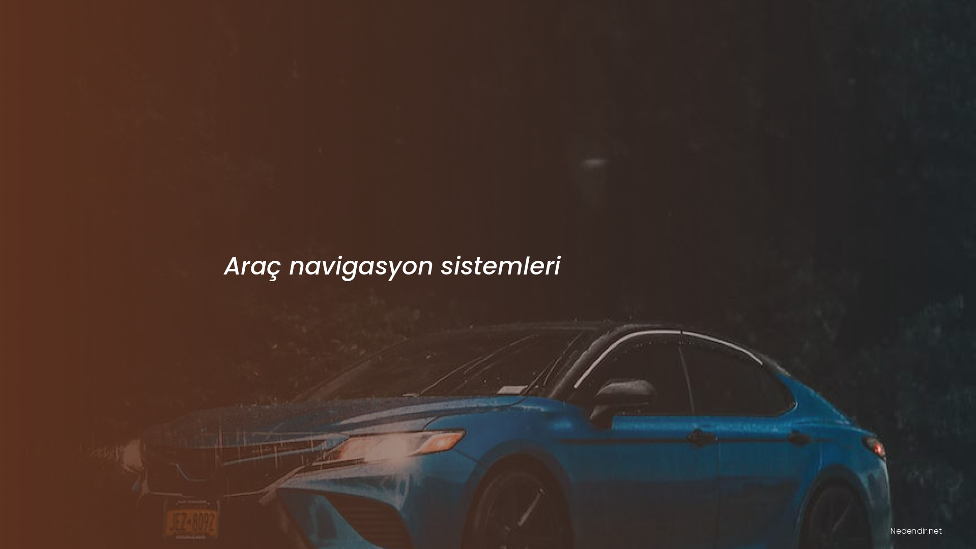 Araç navigasyon sistemleri