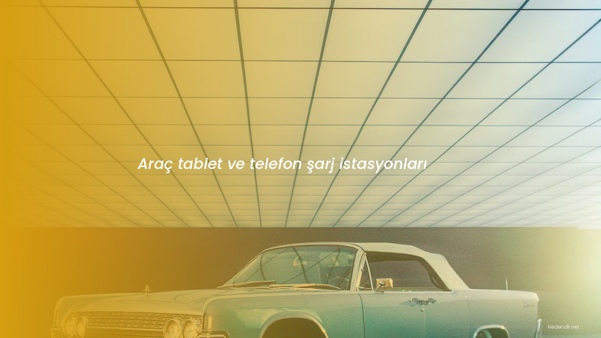 Araç tablet ve telefon şarj istasyonları