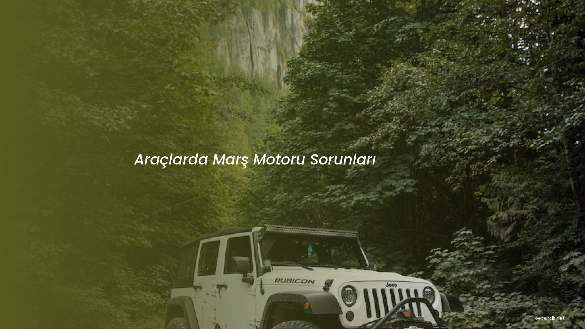 Araçlarda Marş Motoru Sorunları