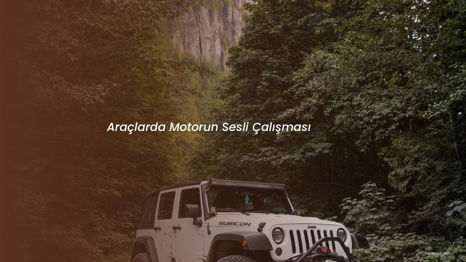 Araçlarda Motorun Sesli Çalışması