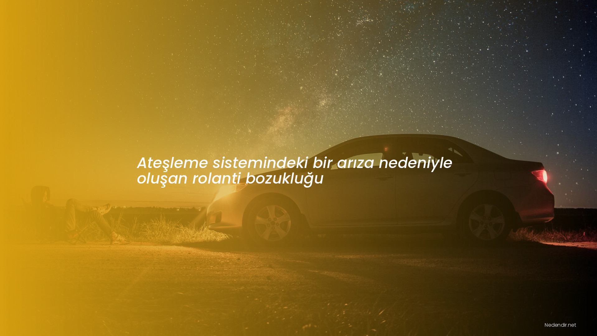 Ateşleme sistemindeki bir arıza nedeniyle oluşan rolanti bozukluğu