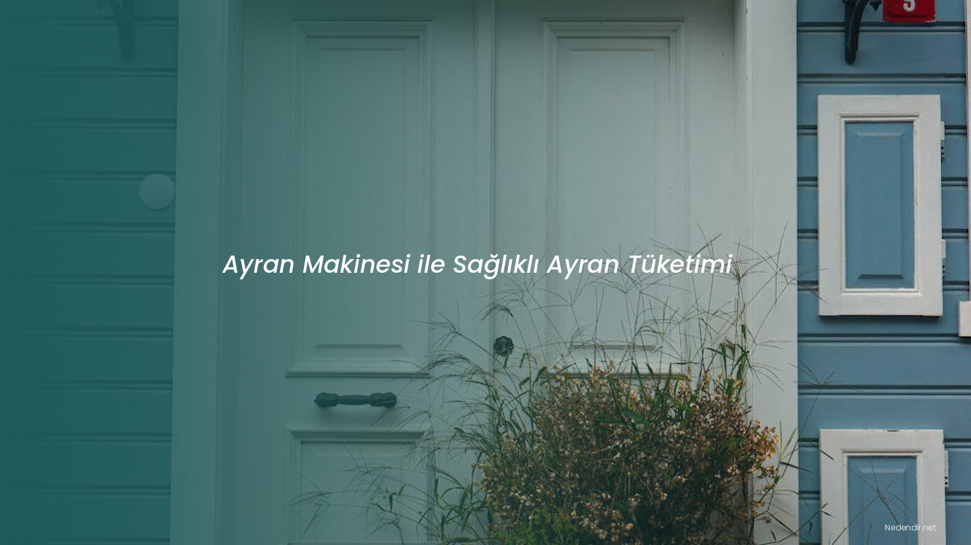 Ayran Makinesi ile Sağlıklı Ayran Tüketimi