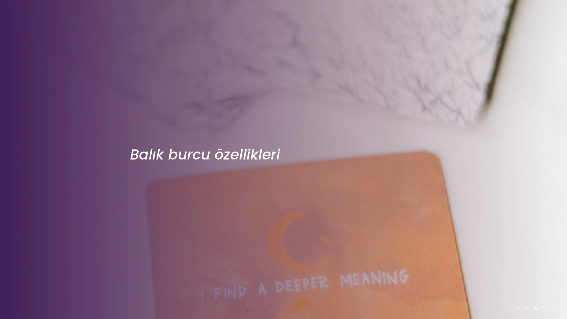 Balık burcu özellikleri