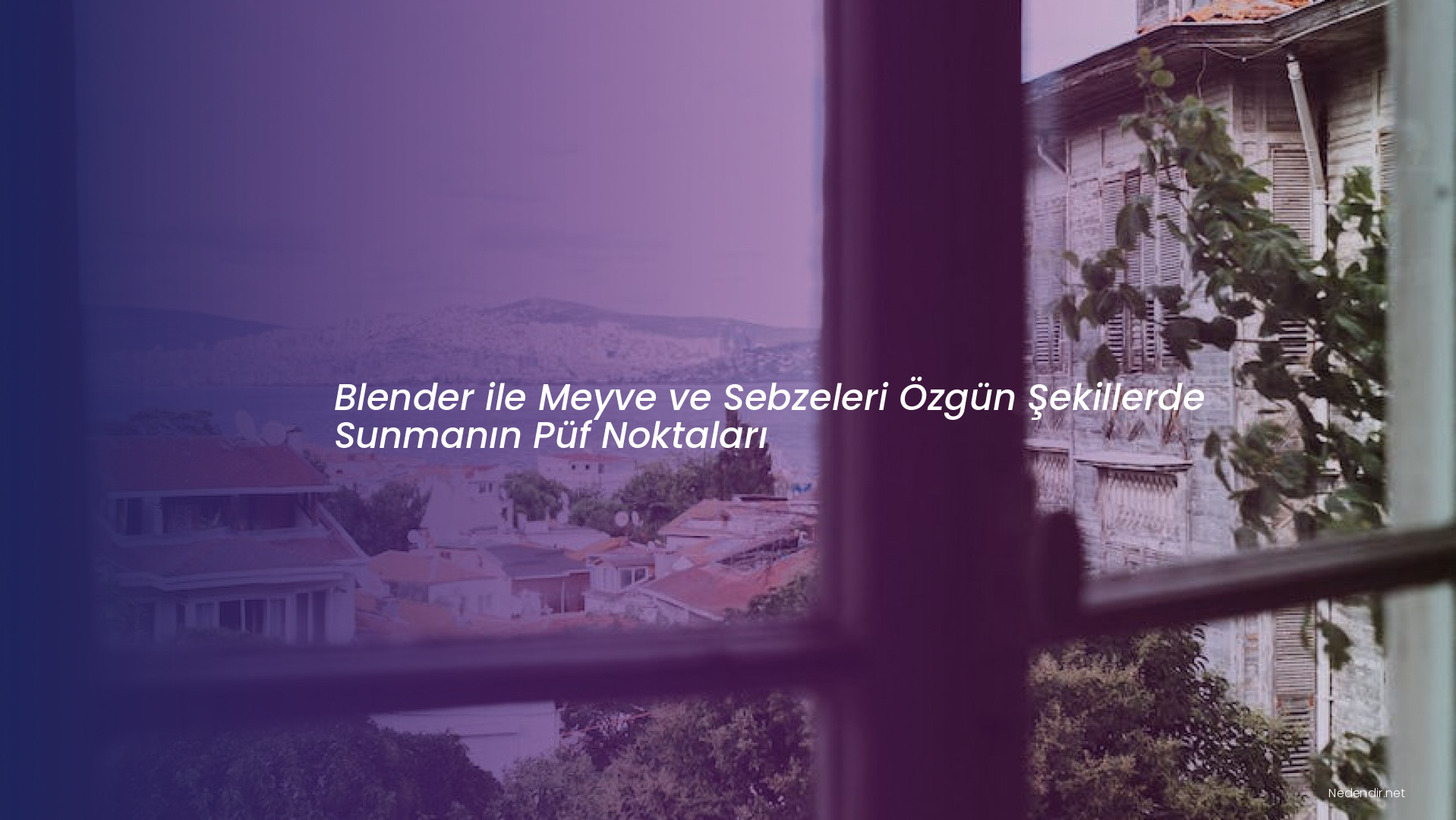 Blender ile Meyve ve Sebzeleri Özgün Şekillerde Sunmanın Püf Noktaları