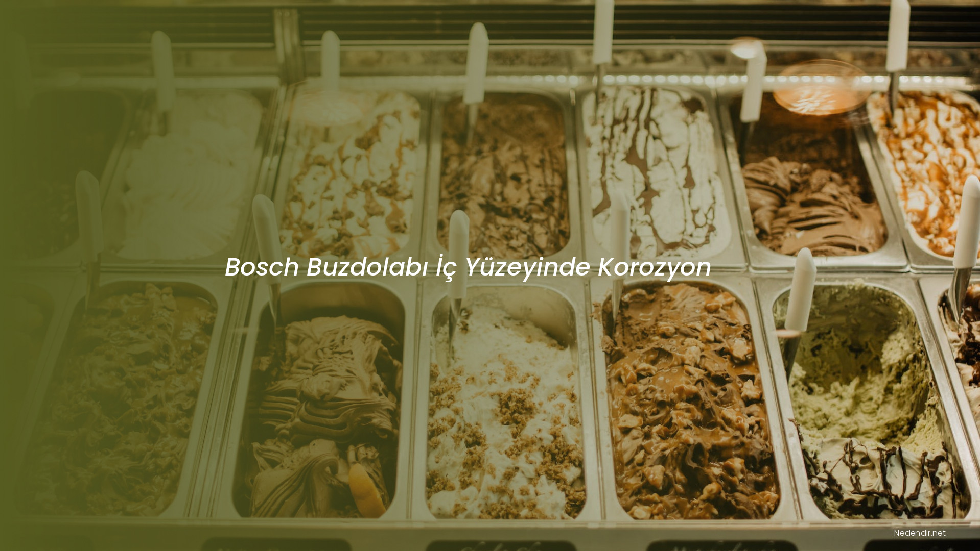 Bosch Buzdolabı İç Yüzeyinde Korozyon