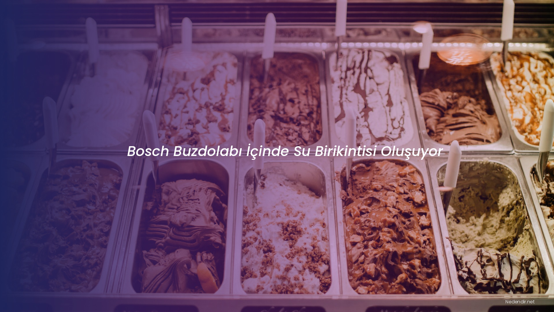 Bosch Buzdolabı İçinde Su Birikintisi Oluşuyor