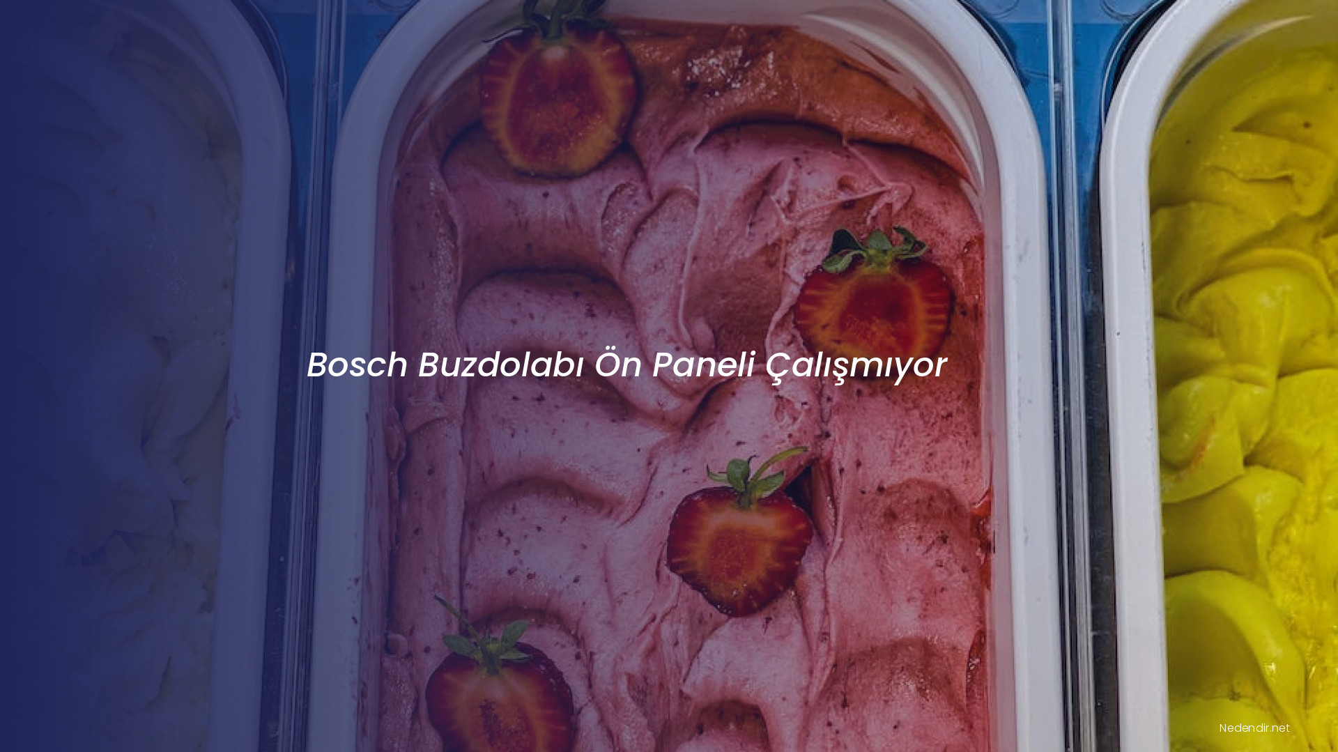 Bosch Buzdolabı Ön Paneli Çalışmıyor