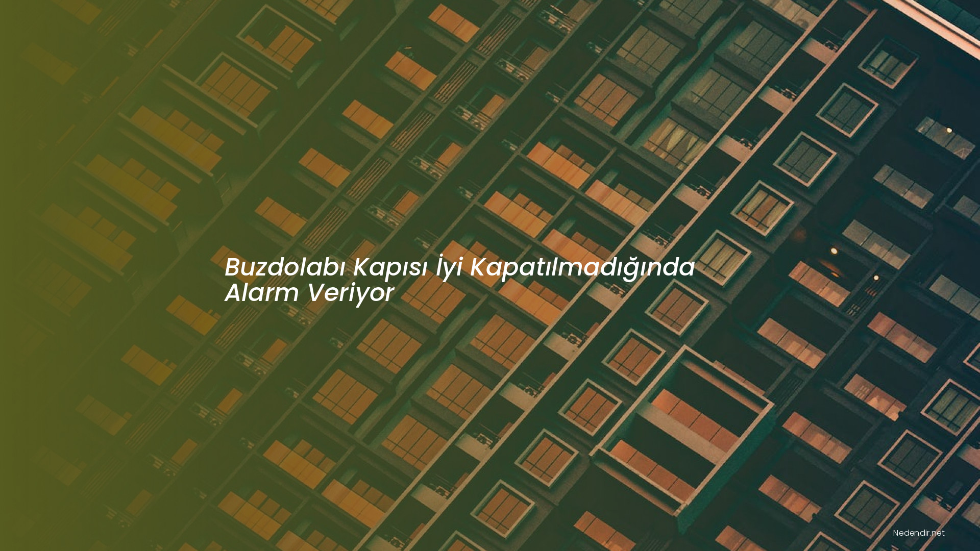 Buzdolabı Kapısı İyi Kapatılmadığında Alarm Veriyor