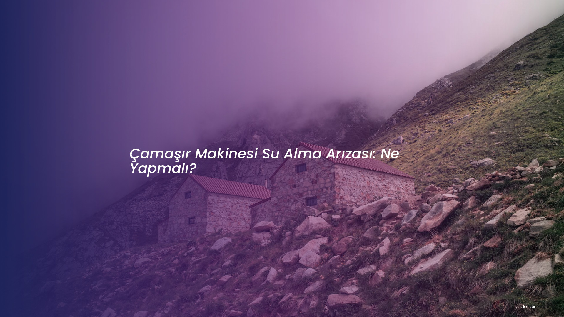 Çamaşır Makinesi Su Alma Arızası: Ne Yapmalı?