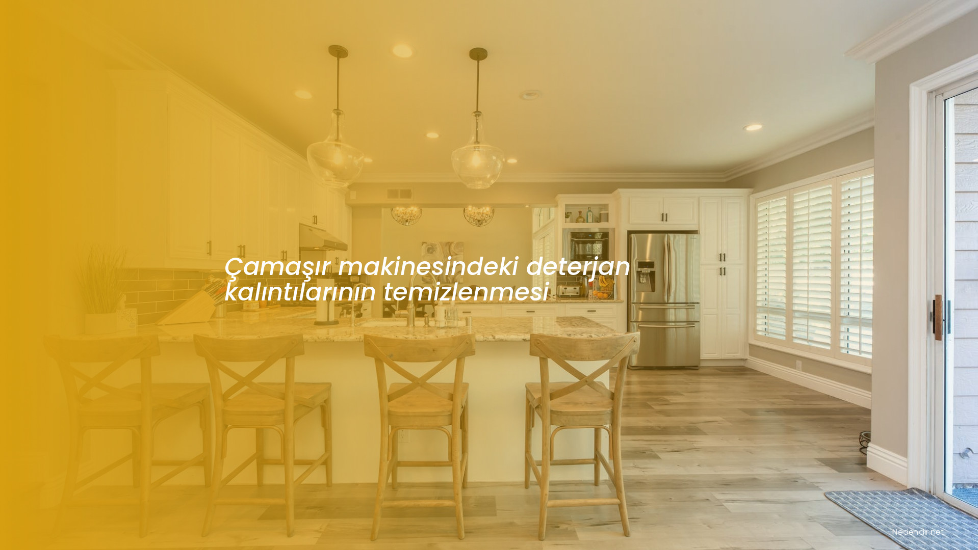 Çamaşır makinesindeki deterjan kalıntılarının temizlenmesi