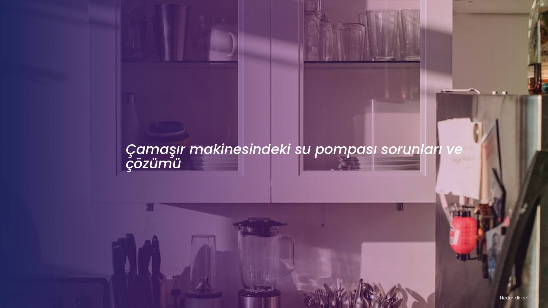 Çamaşır makinesindeki su pompası sorunları ve çözümü