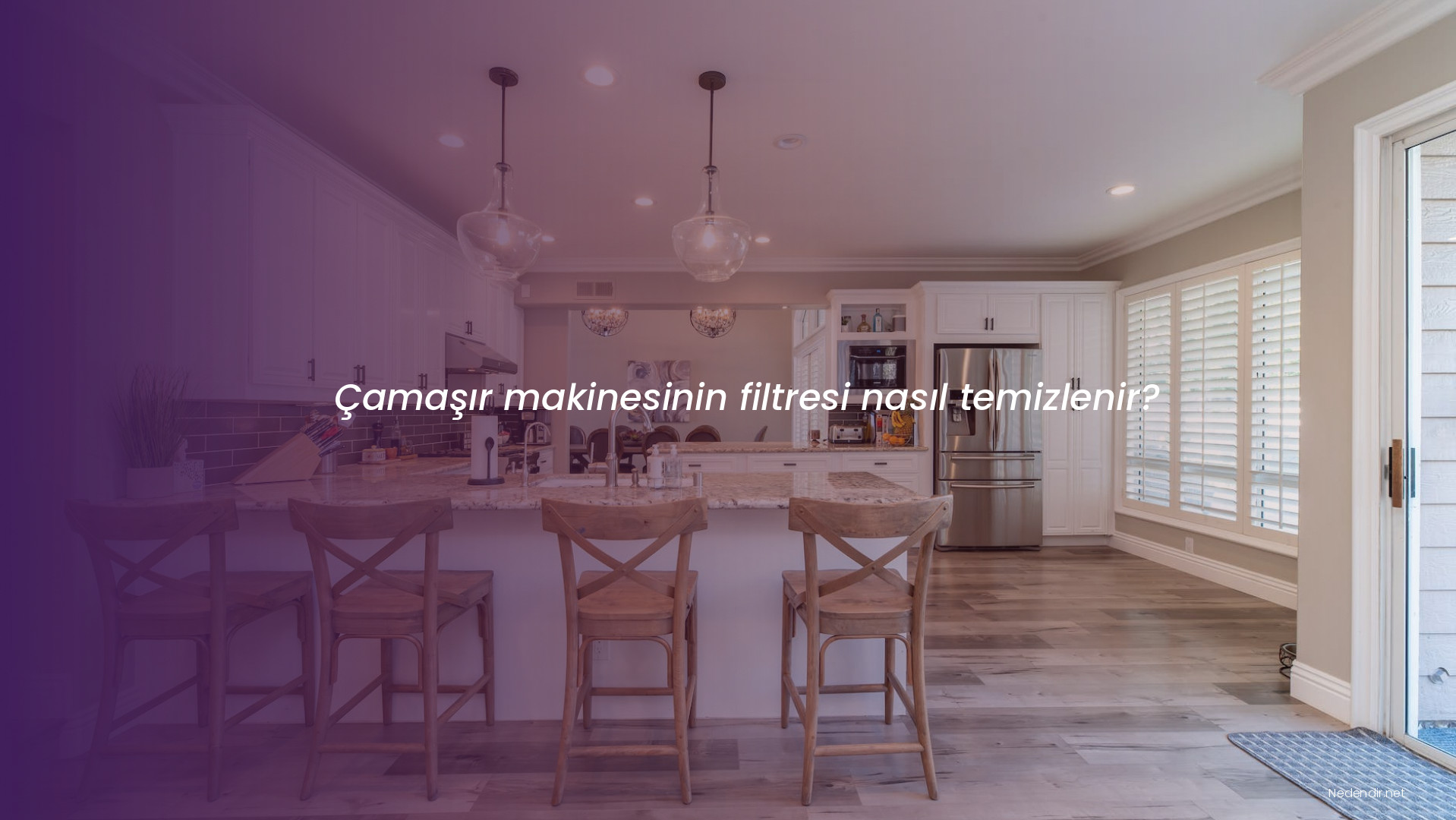Çamaşır makinesinin filtresi nasıl temizlenir?