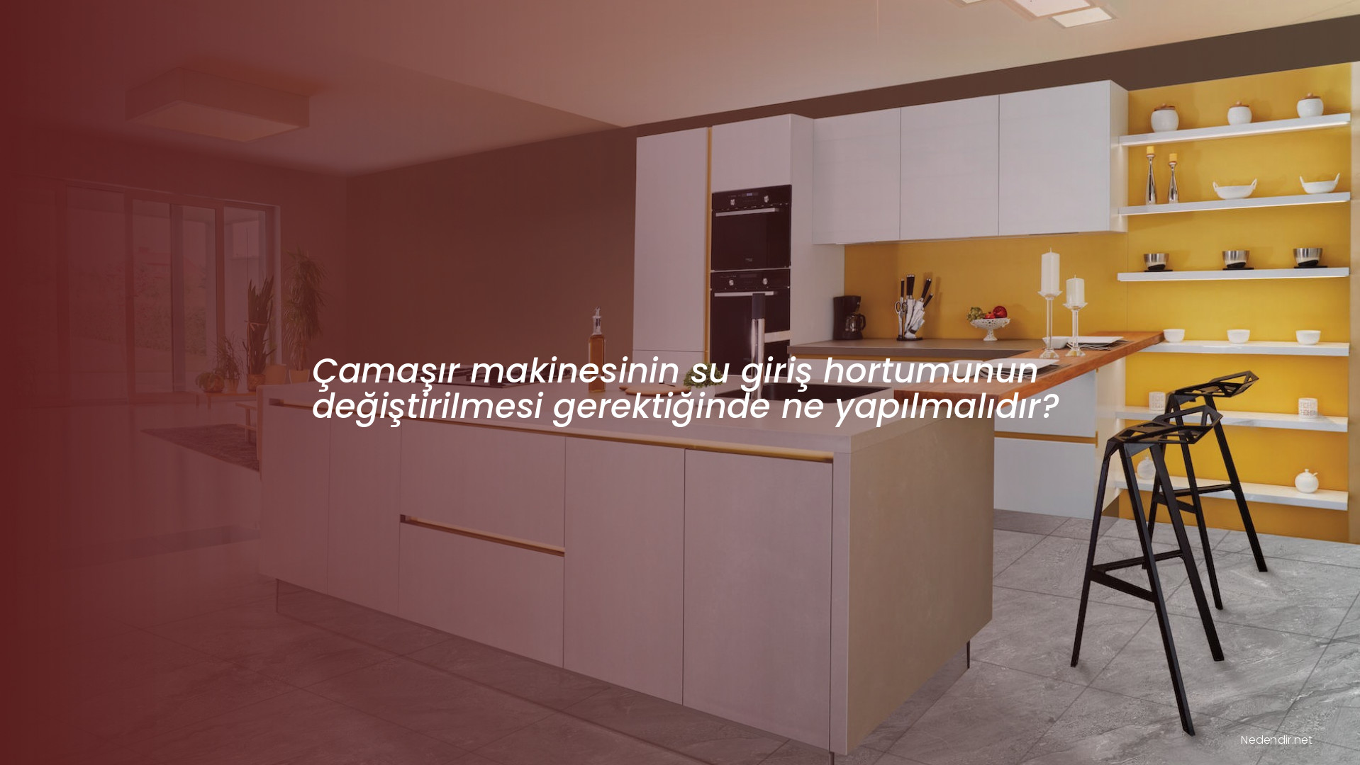 Çamaşır makinesinin su giriş hortumunun değiştirilmesi gerektiğinde ne yapılmalıdır?