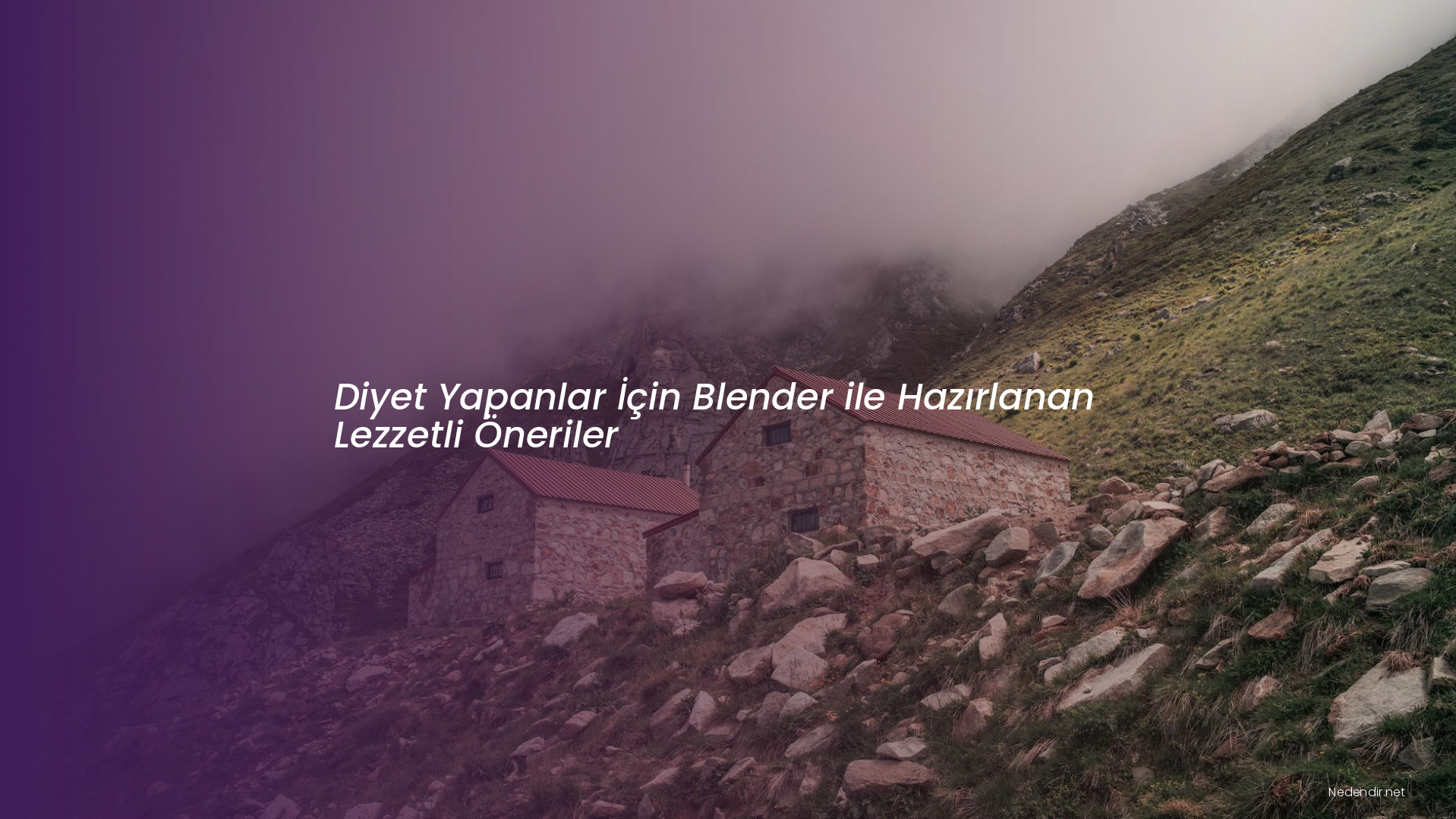 Diyet Yapanlar İçin Blender ile Hazırlanan Lezzetli Öneriler