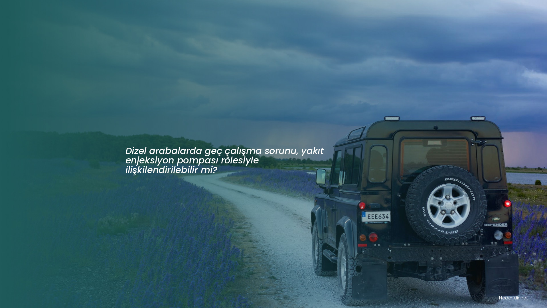 Dizel arabalarda geç çalışma sorunu, yakıt enjeksiyon pompası rölesiyle ilişkilendirilebilir mi?