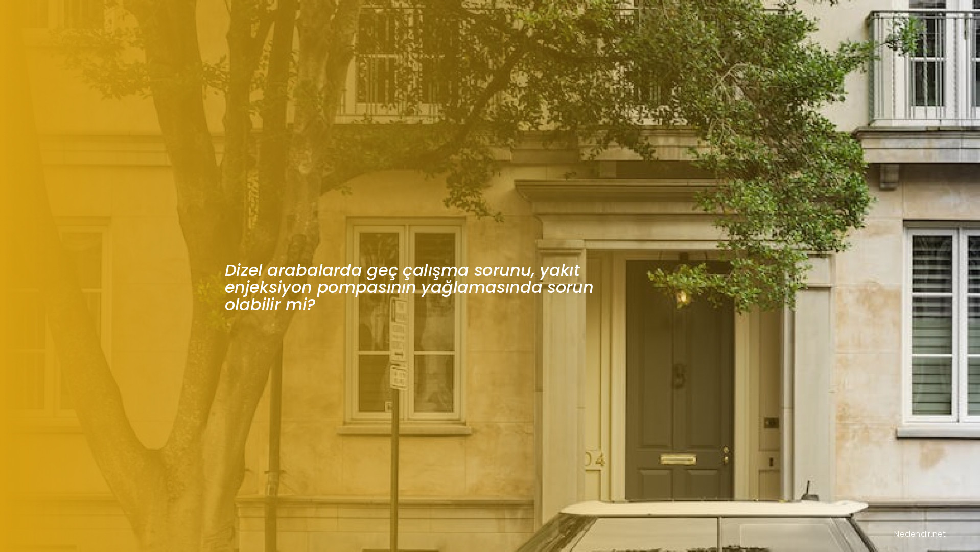 Dizel arabalarda geç çalışma sorunu, yakıt enjeksiyon pompasının yağlamasında sorun olabilir mi?