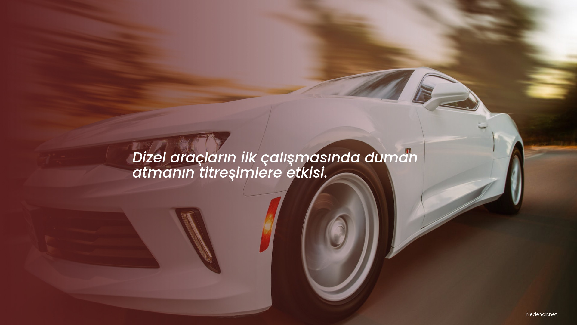 Dizel araçların ilk çalışmasında duman atmanın titreşimlere etkisi. Dizel araçların ilk çalışmasında duman atmanın titreşimlere etkisi.