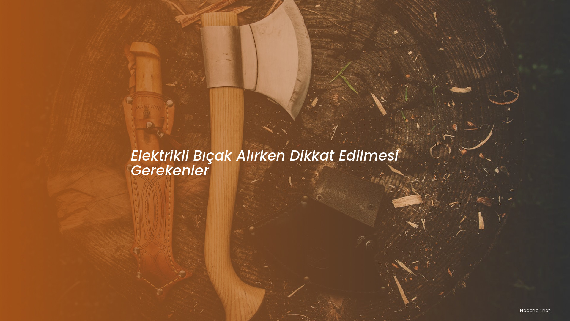 Elektrikli Bıçak Alırken Dikkat Edilmesi Gerekenler