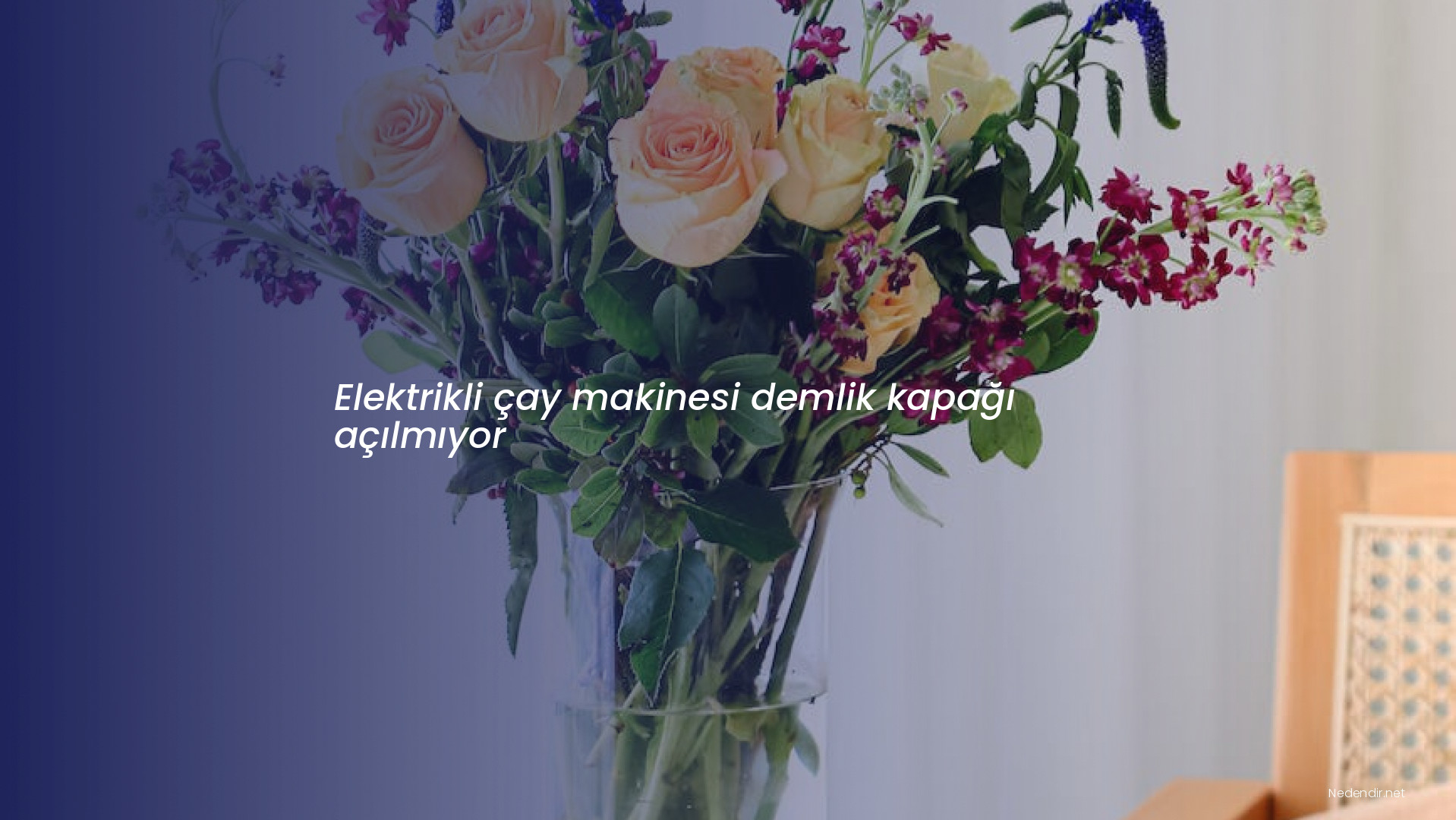 Elektrikli çay makinesi demlik kapağı açılmıyor
