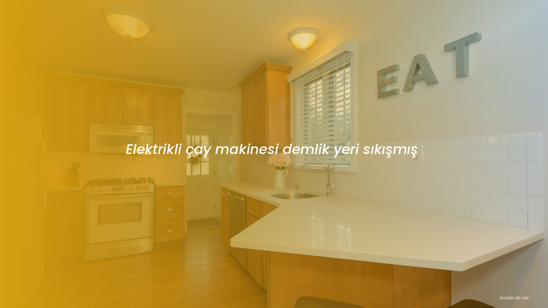 Elektrikli çay makinesi demlik yeri sıkışmış