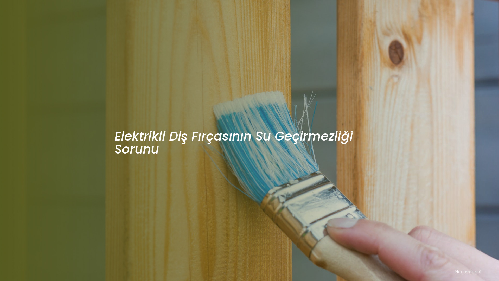 Elektrikli Diş Fırçasının Su Geçirmezliği Sorunu