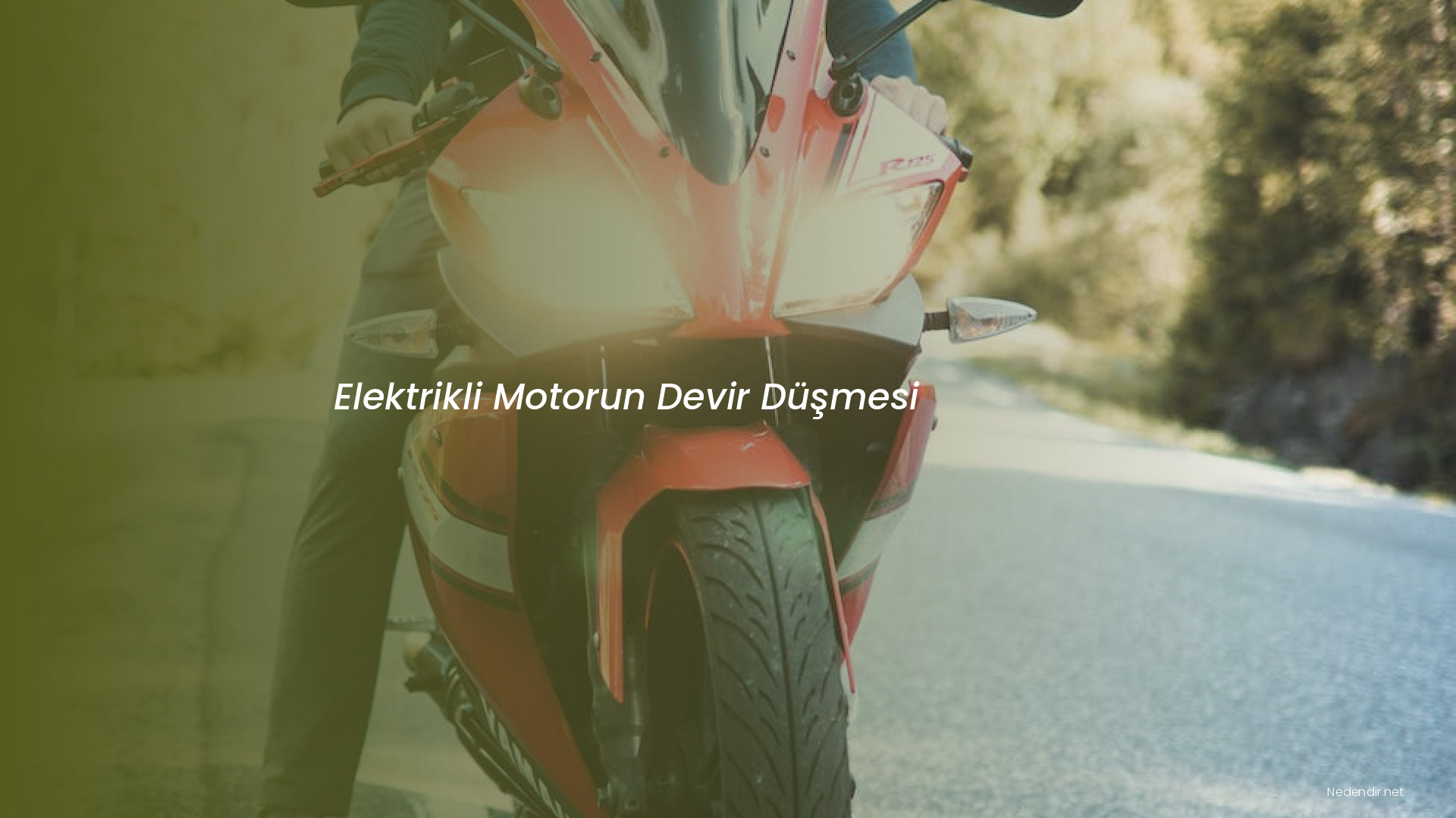 Elektrikli Motorun Devir Düşmesi Elektrikli Motorun Devir Düşmesi