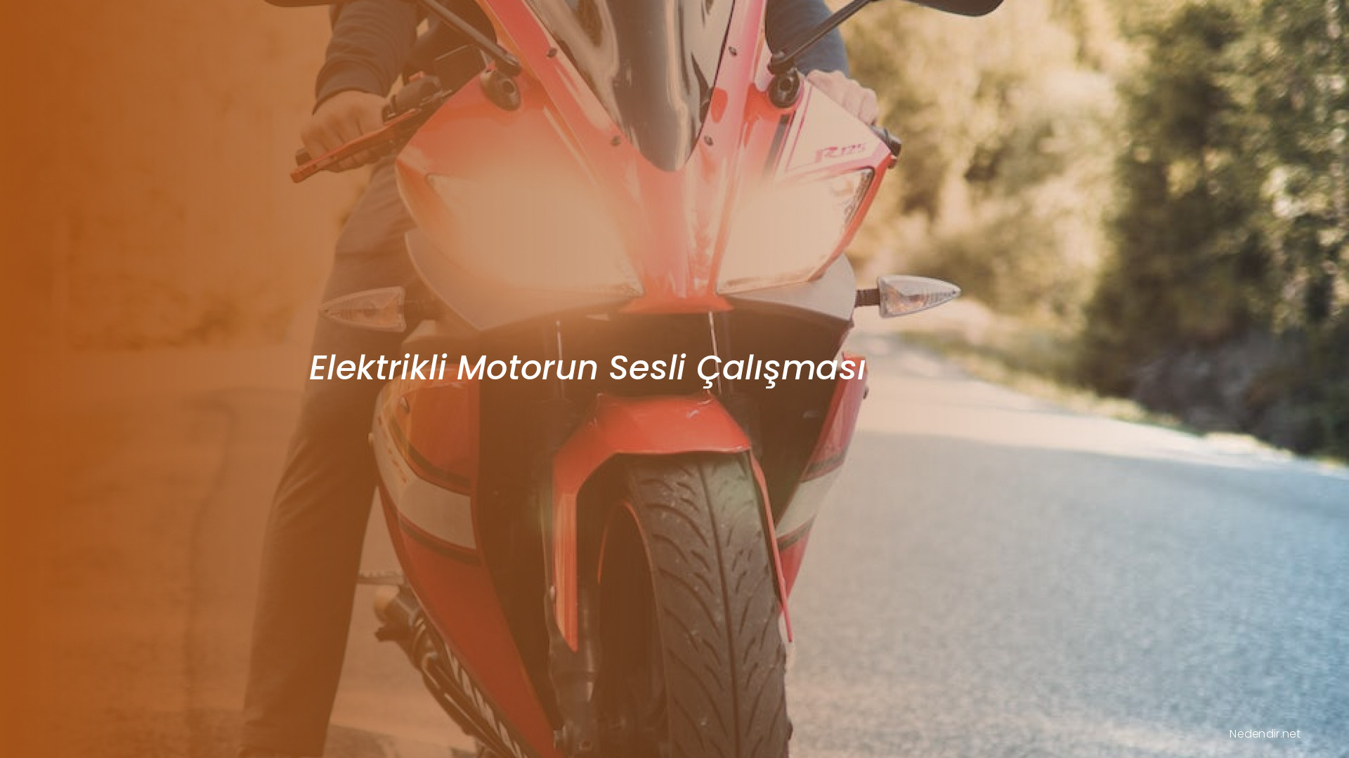 Elektrikli Motorun Sesli Çalışması
