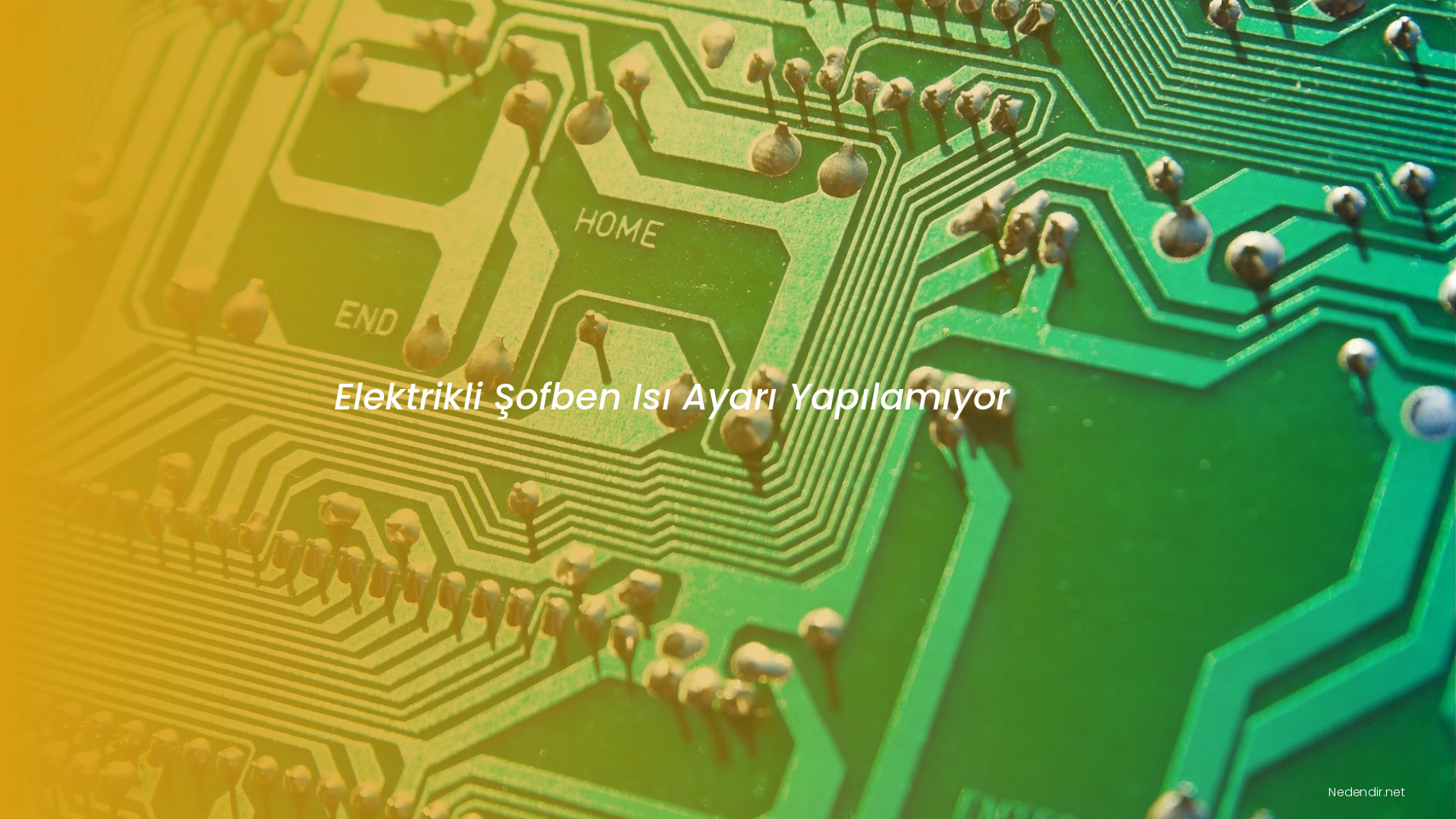 Elektrikli Şofben Isı Ayarı Yapılamıyor