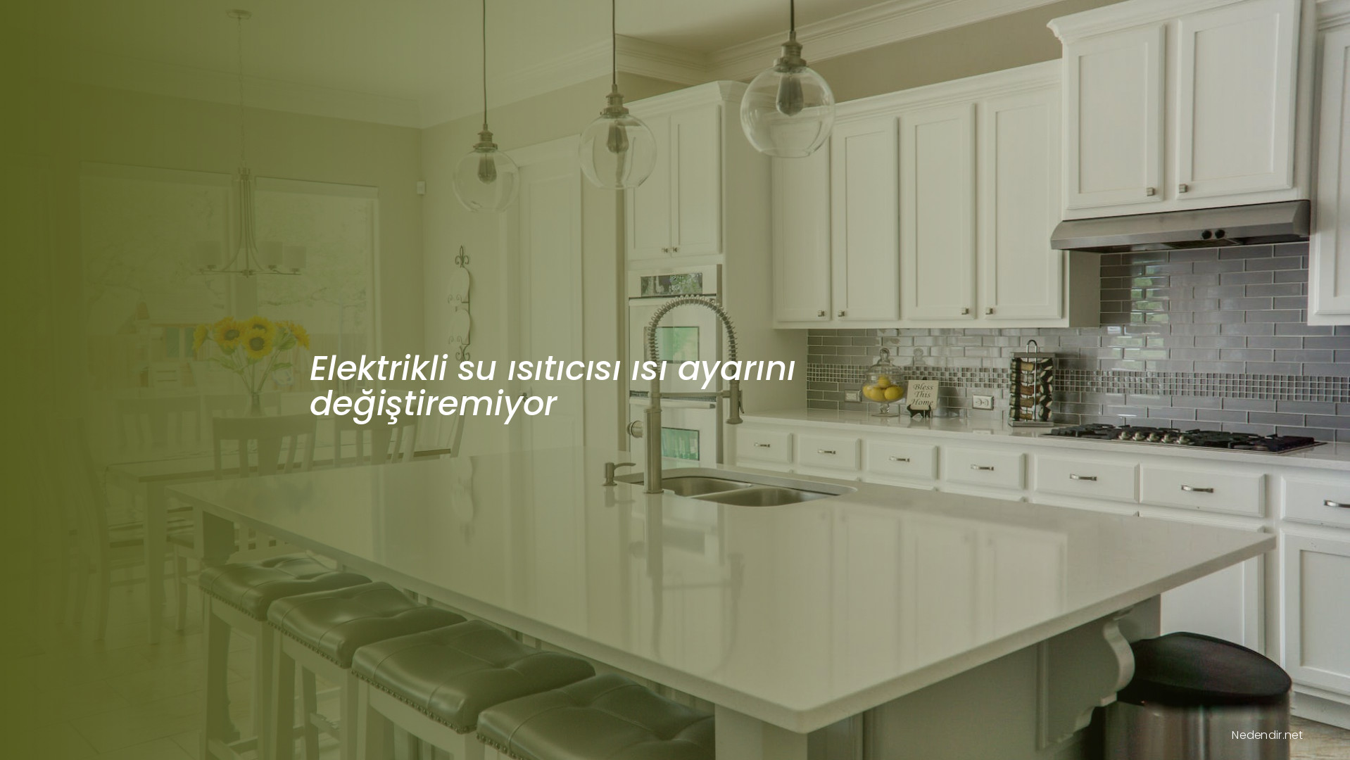 Elektrikli su ısıtıcısı ısı ayarını değiştiremiyor