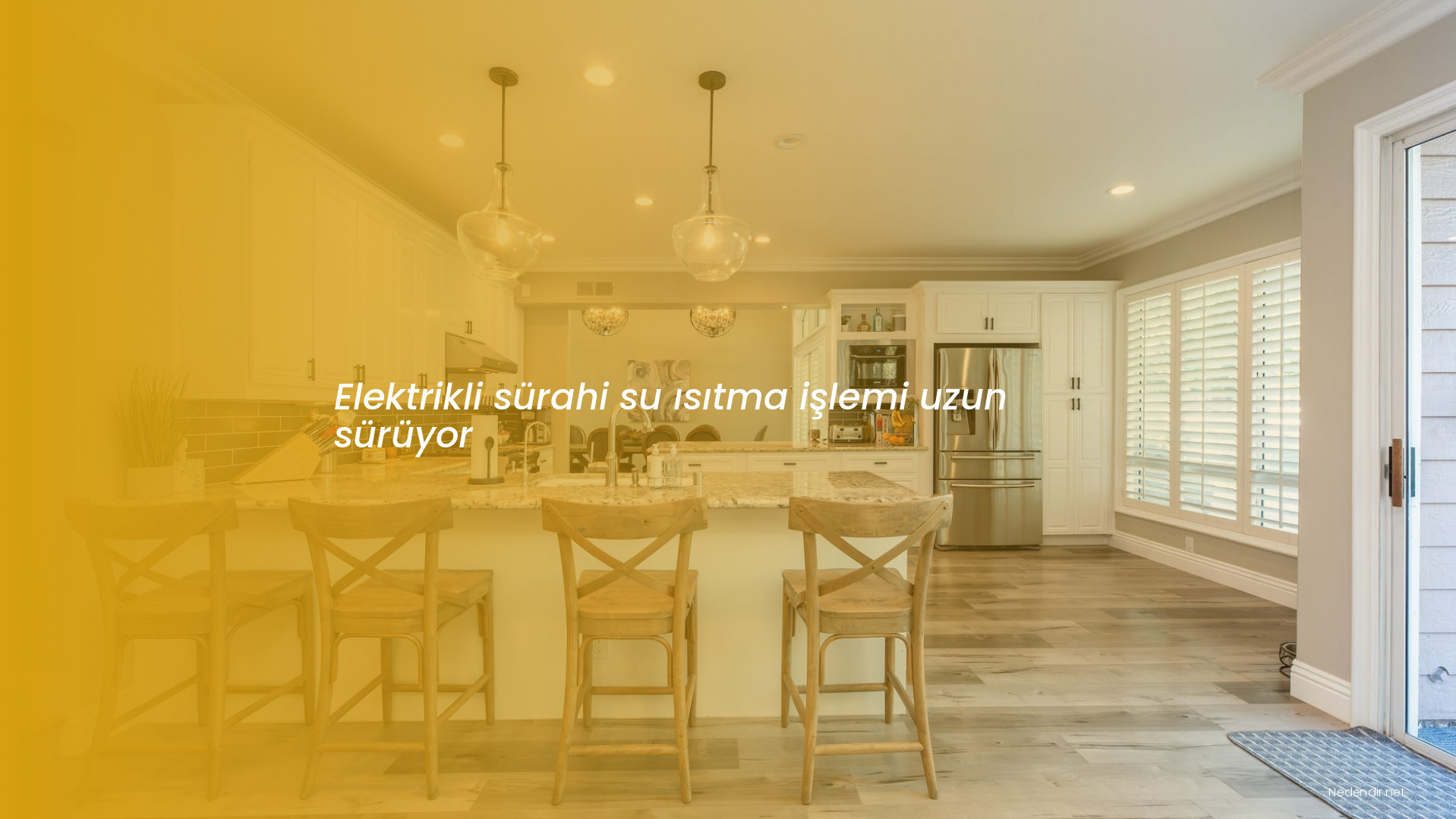 Elektrikli sürahi su ısıtma işlemi uzun sürüyor