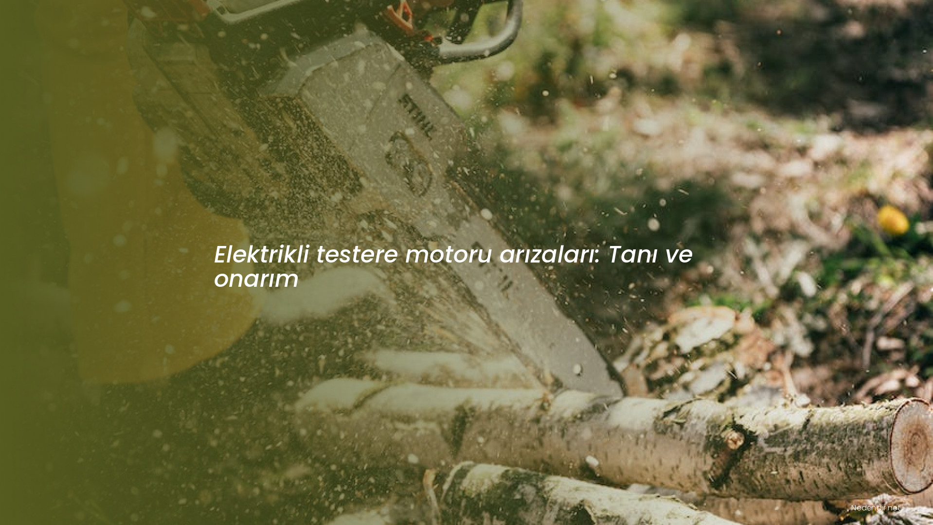 Elektrikli testere motoru arızaları: Tanı ve onarım