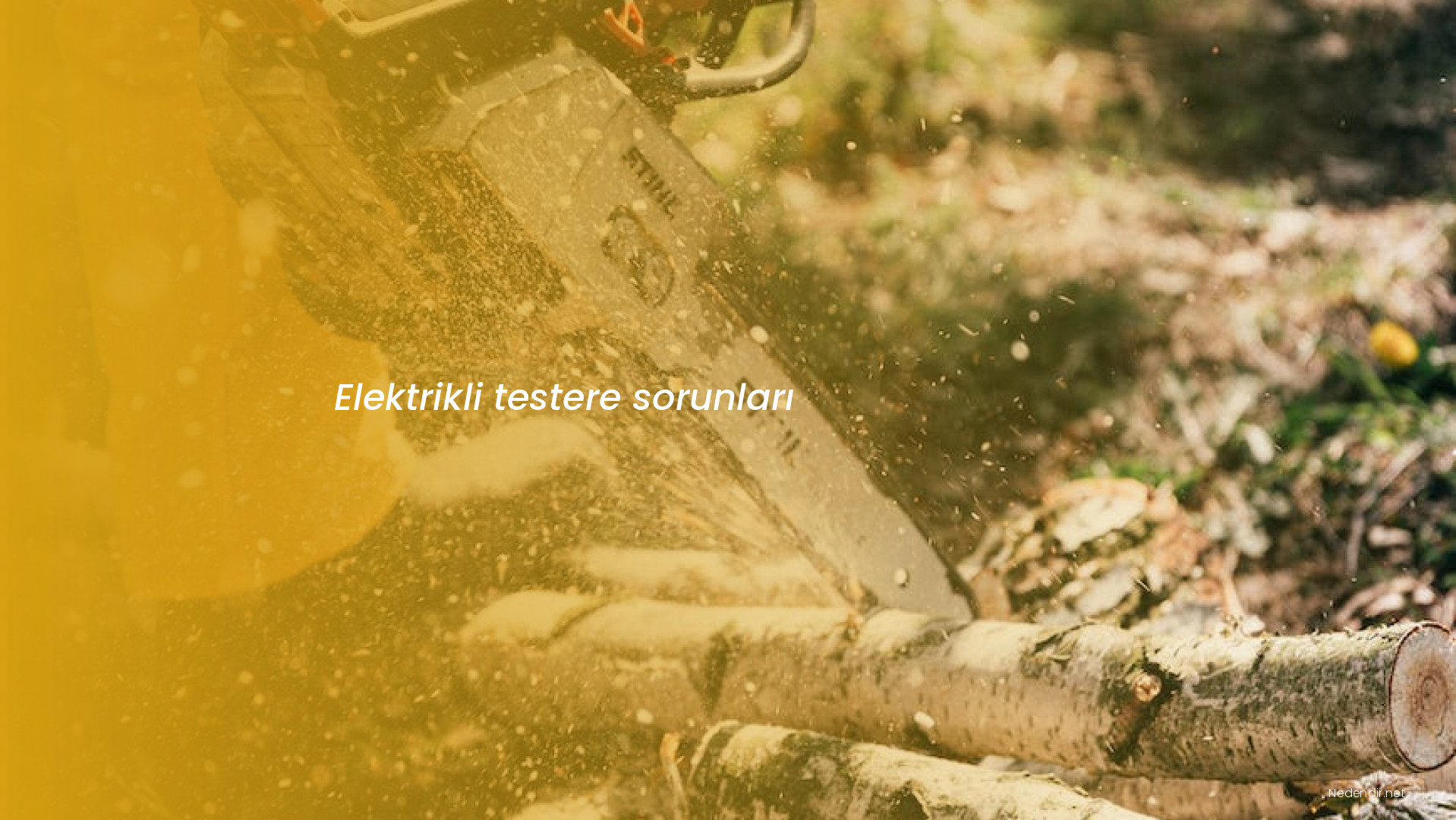 Elektrikli testere sorunları