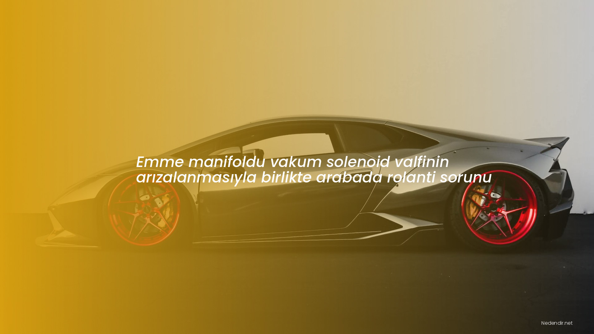 Emme manifoldu vakum solenoid valfinin arızalanmasıyla birlikte arabada rolanti sorunu