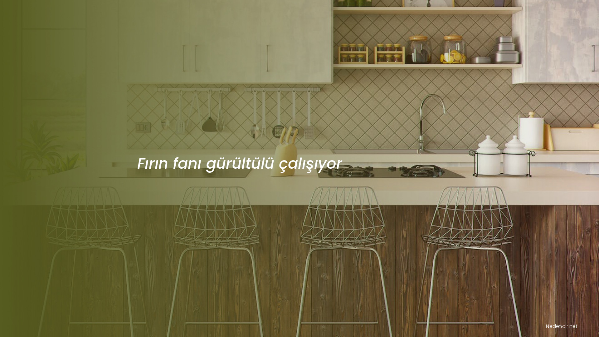 Fırın fanı gürültülü çalışıyor