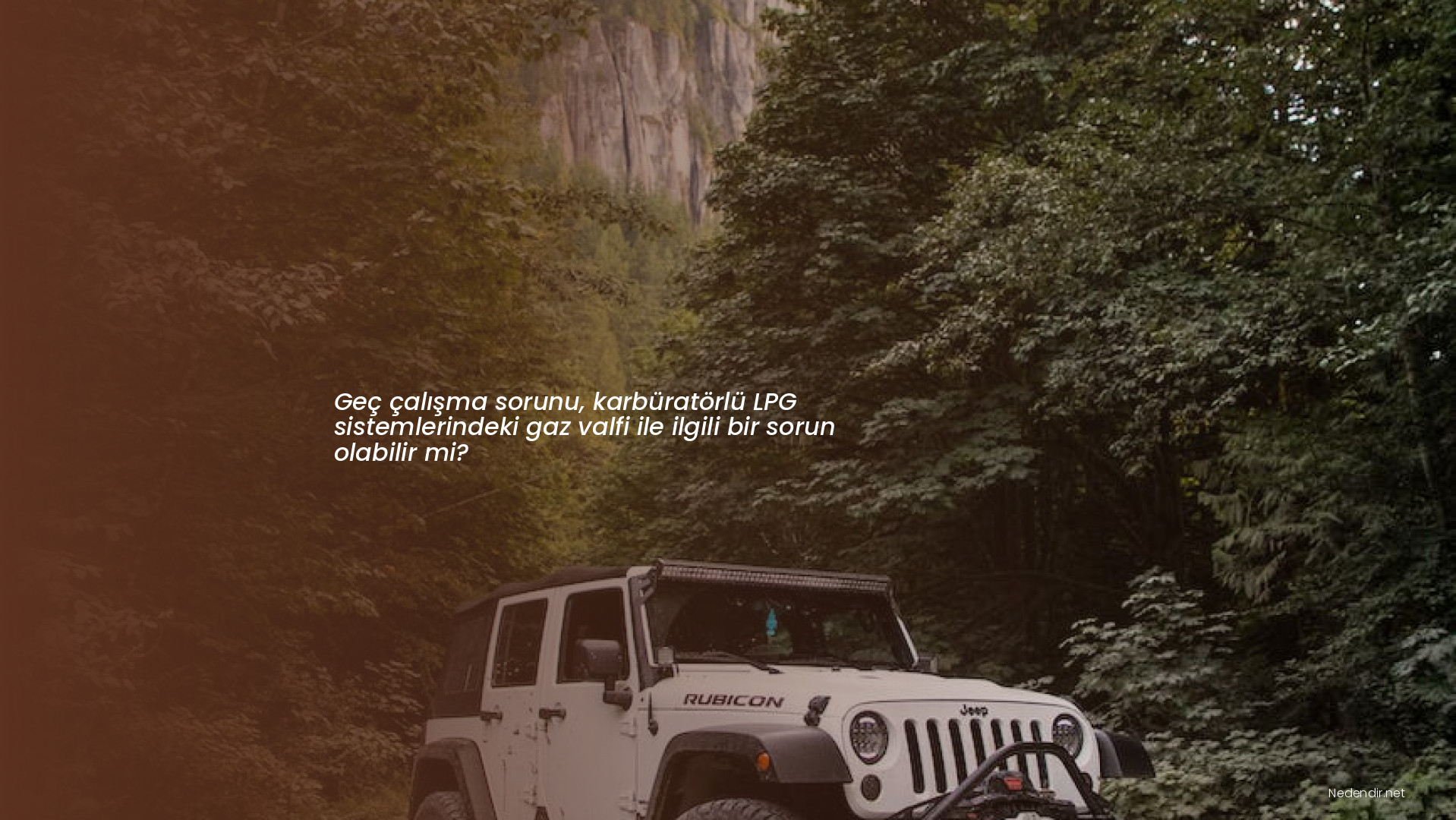 Geç çalışma sorunu, karbüratörlü LPG sistemlerindeki gaz valfi ile ilgili bir sorun olabilir mi?