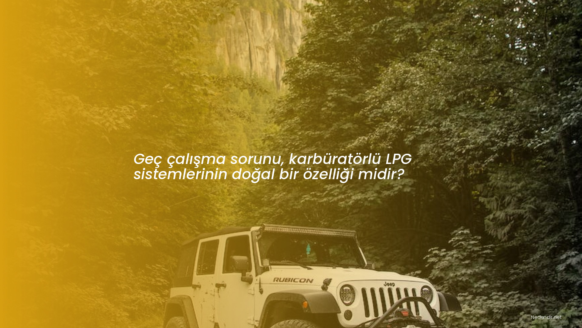 Geç çalışma sorunu, karbüratörlü LPG sistemlerinin doğal bir özelliği midir?