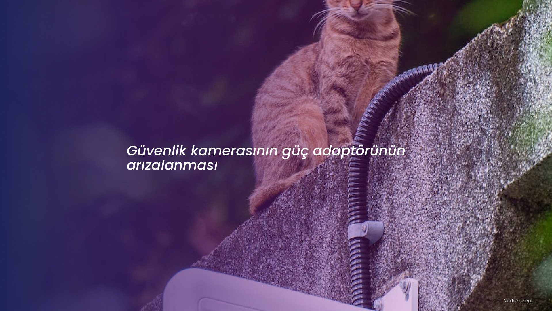 Güvenlik kamerasının güç adaptörünün arızalanması