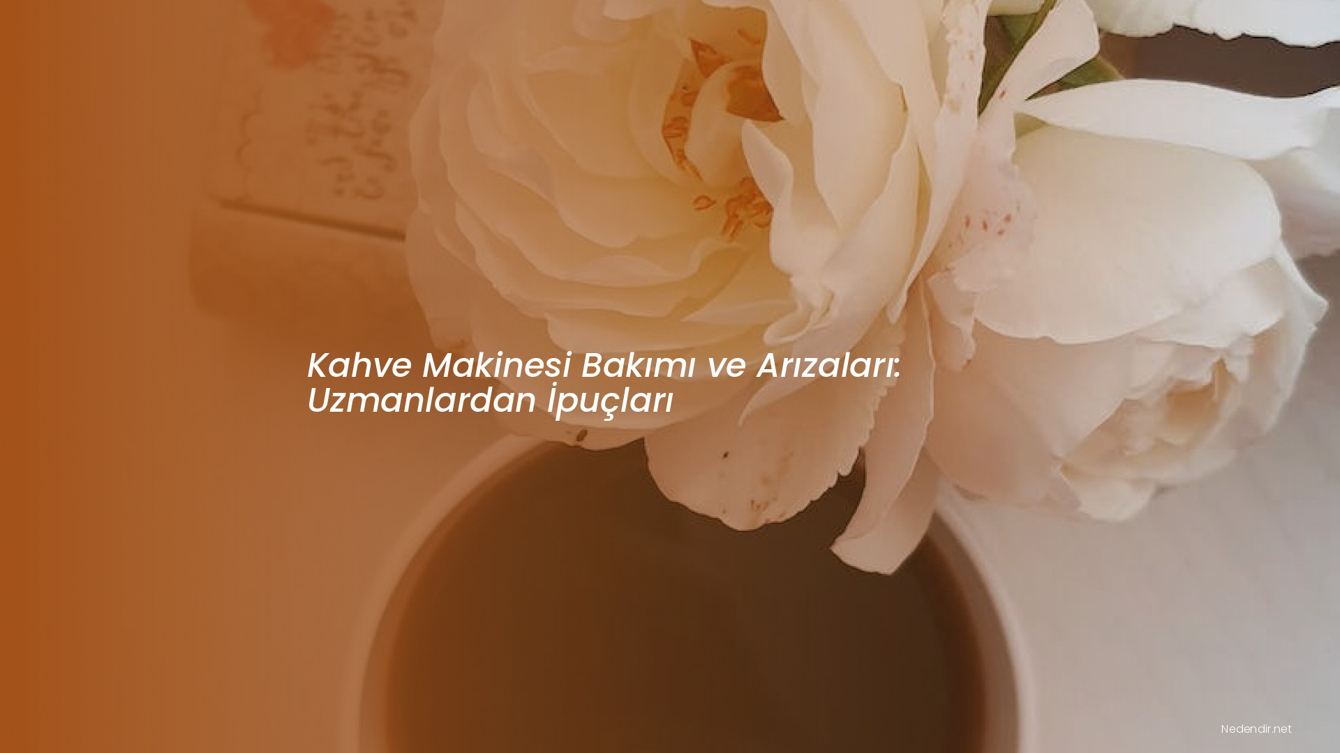 Kahve Makinesi Bakımı ve Arızaları: Uzmanlardan İpuçları