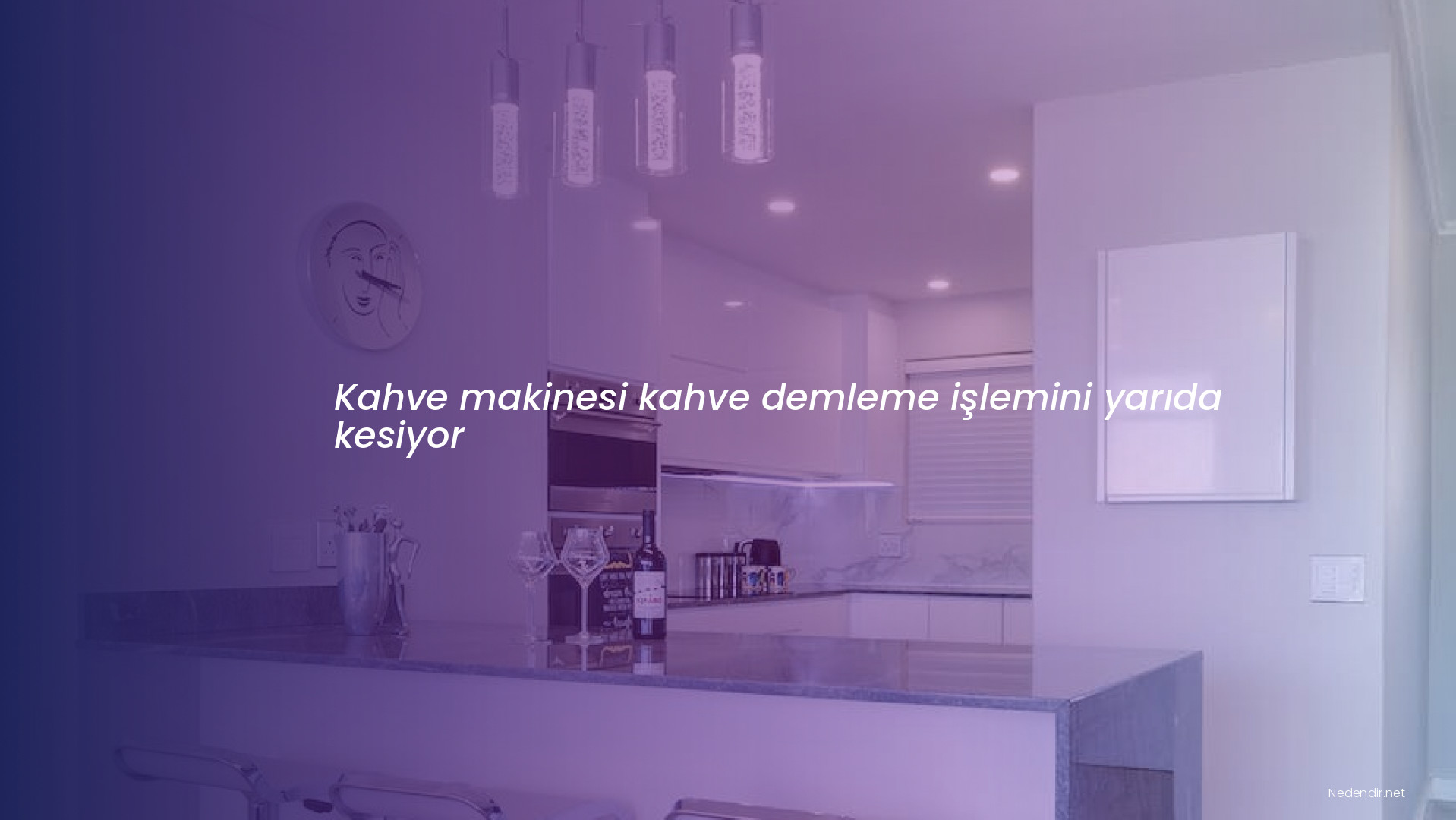 Kahve makinesi kahve demleme işlemini yarıda kesiyor