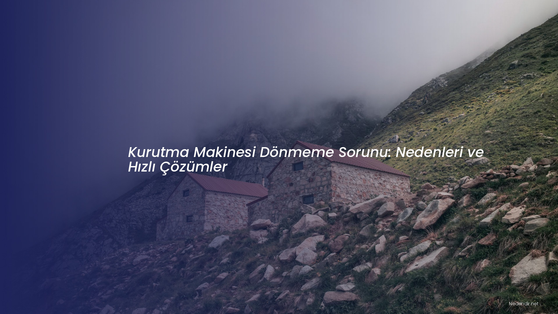 Kurutma Makinesi Dönmeme Sorunu: Nedenleri ve Hızlı Çözümler