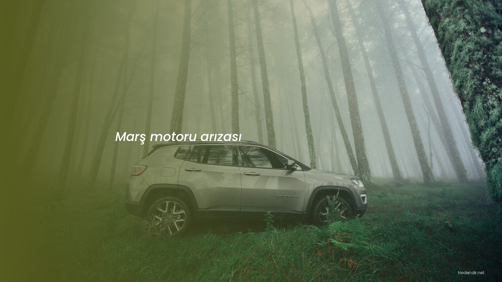 Marş motoru arızası